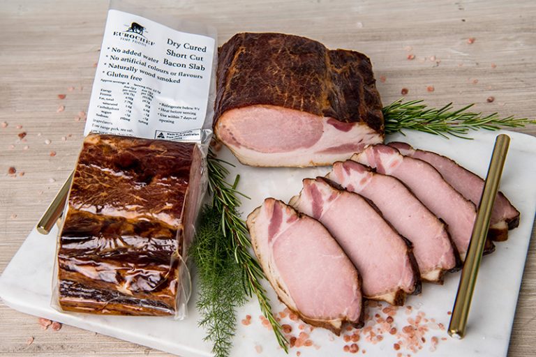 Dry Cured Shortcut Bacon Slab Eurochef Foods Perth